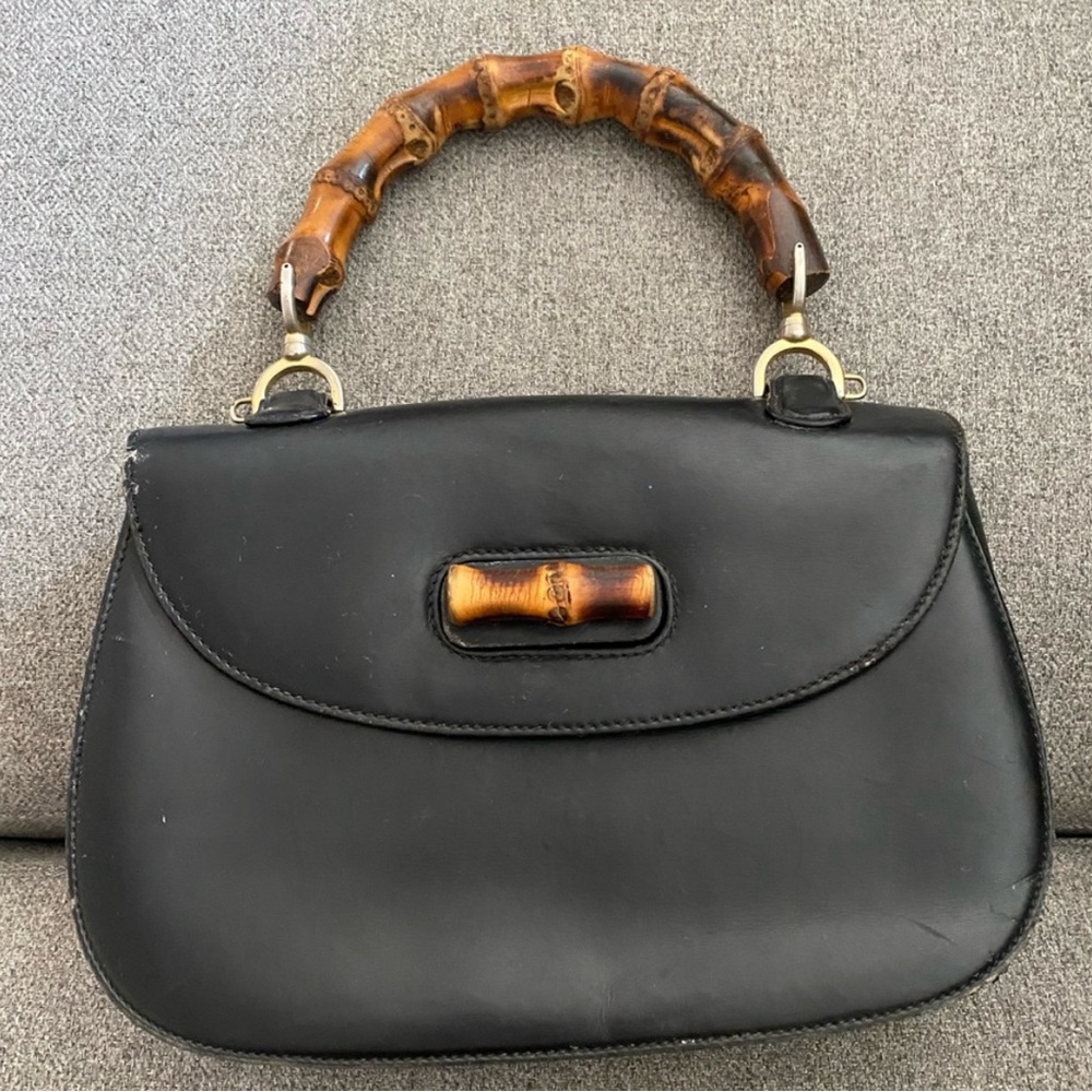Vintage Gucci Bamboo Hand Bag! In GREAT Condition!